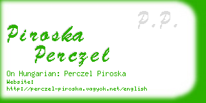 piroska perczel business card